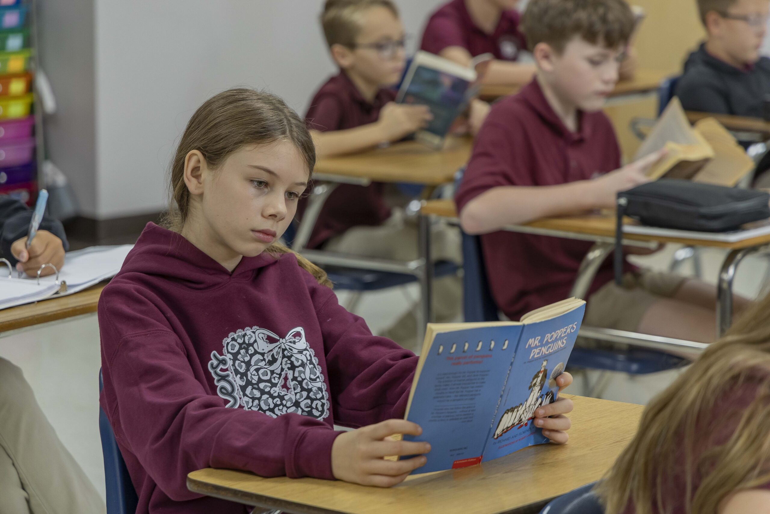 Peachtree Academy middle school students learning in the classroom