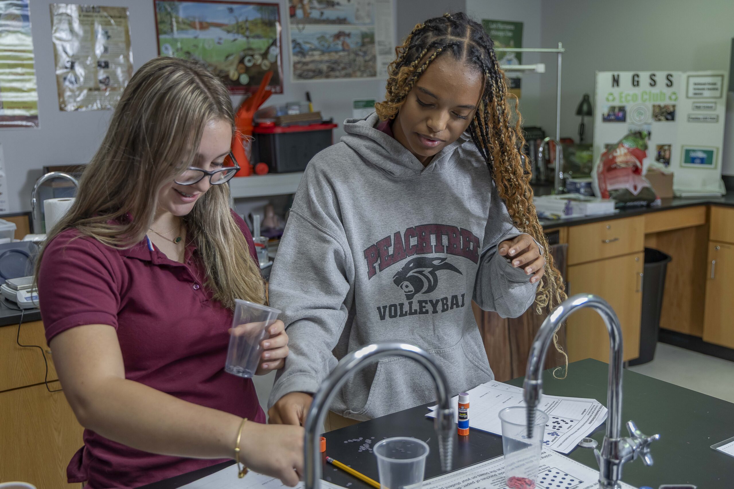 Peachtree Academy students participating in hands-on learning