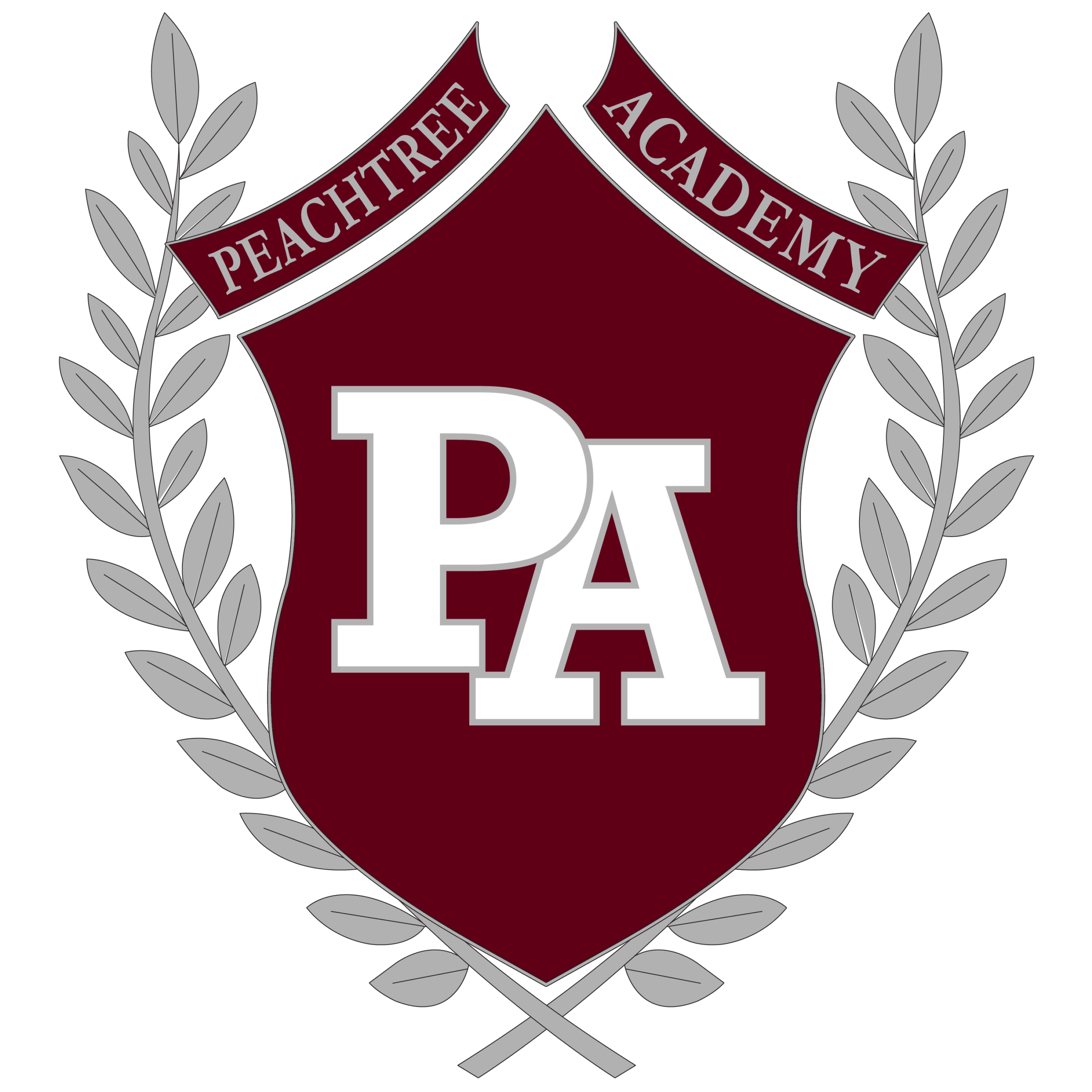 Official Peachtree Academy Uniform Shield Logo
